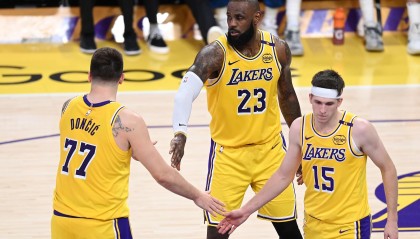 开运体育app-本赛季湖人东契奇+里夫斯领衔无詹湖人 净效率+7.7进攻效率119.6